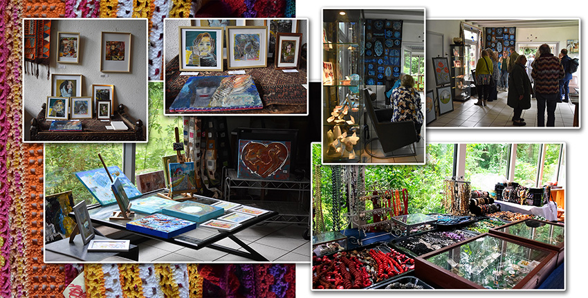 Kunst-verkoop-expositie bij Marijke